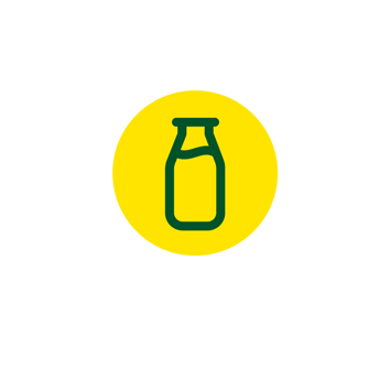 Flaschen-Symbol für laktosefreies Produkt