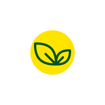 Blatt-Symbol für veganes Produkt